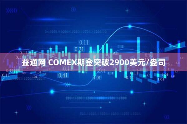 益通网 COMEX期金突破2900美元/盎司