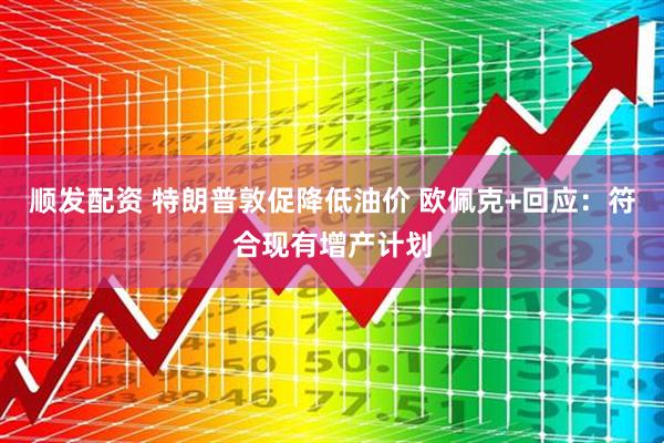 顺发配资 特朗普敦促降低油价 欧佩克+回应：符合现有增产计划
