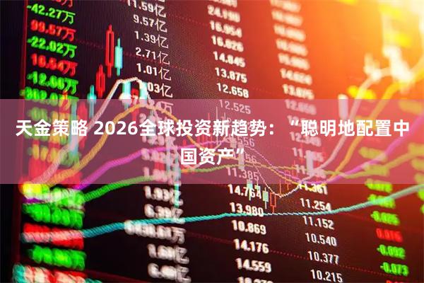 天金策略 2026全球投资新趋势:“聪明地配置中国资产”